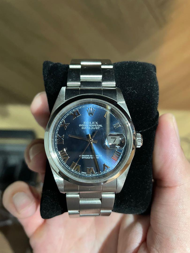 Rolex best sale 16200 blue