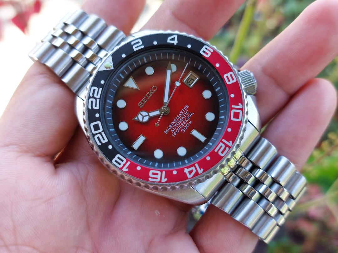 Seiko diver red sales