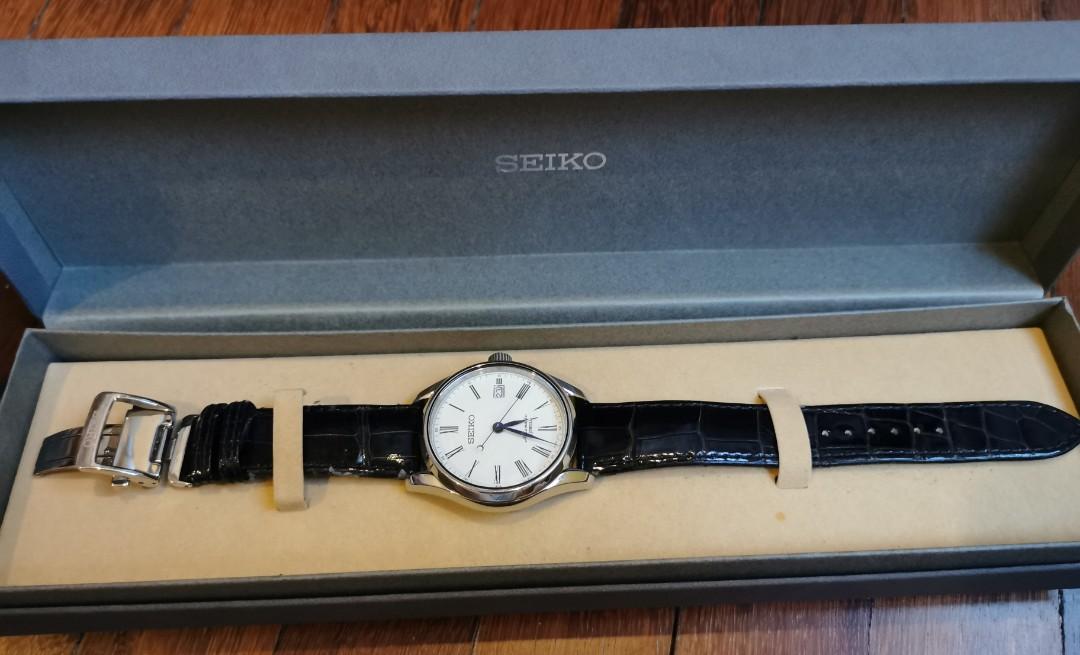 Seiko SARX019 Presage Automatic Dress Watch with White Enamel Dial and  Sapphire Crystal, Men's Fashion, Watches & Accessories, Watches on Carousell