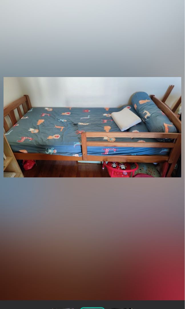 Single Bed Frame (if wan free mattress), Furniture & Home Living