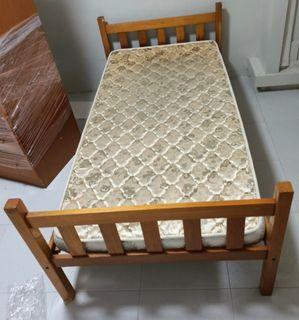 Single frame plus mattress