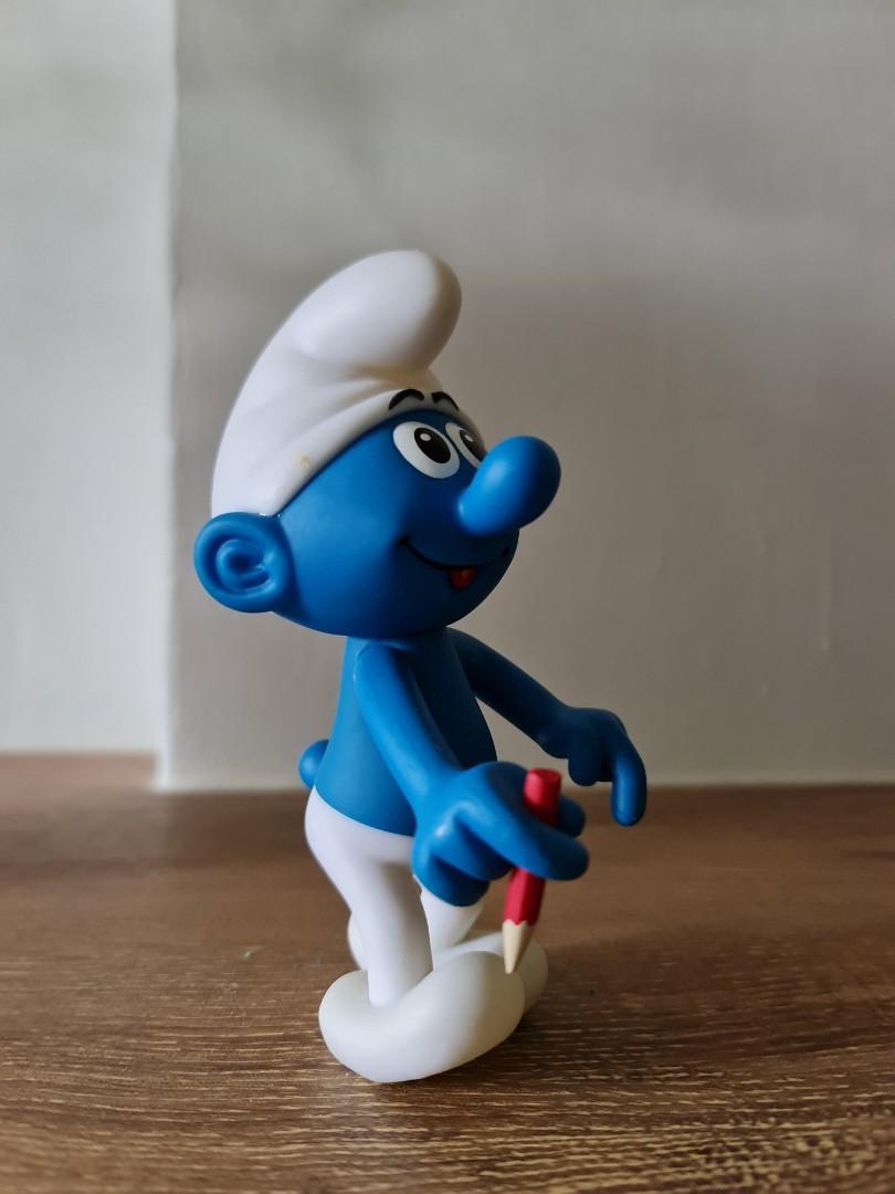 Smurf figurines collectable Student Smurf packed in box with actual