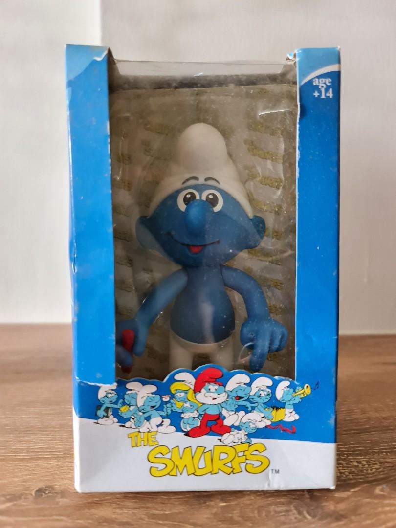 Smurf figurines collectable Student Smurf packed in box with actual