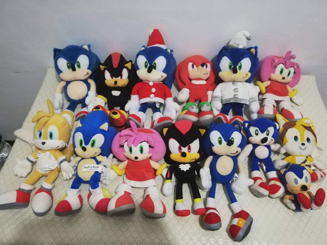 Sonic The Hedgehog, Tails, Shadow, Amy Rose, Knuckles (5 Plush Set