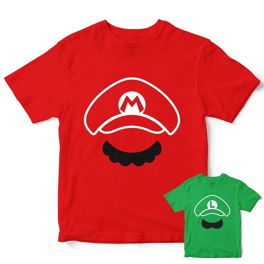 [PREORDER] Super Mario Cartoon Character Kids / Couple / Family Tshirt
