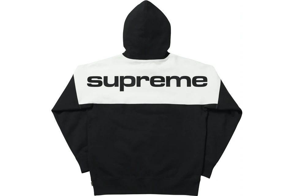 Supreme FW17 Blocked Hoodie Black