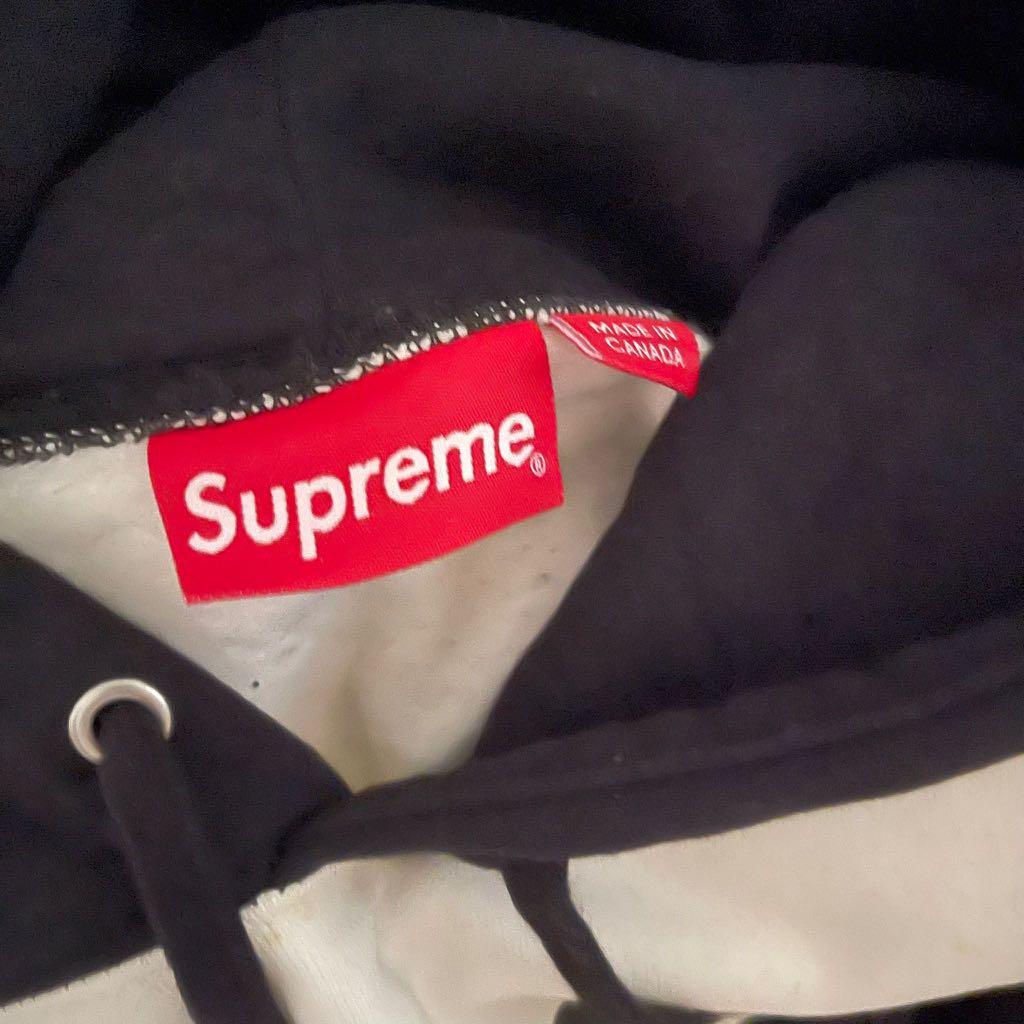 Supreme blocked store hoodie black