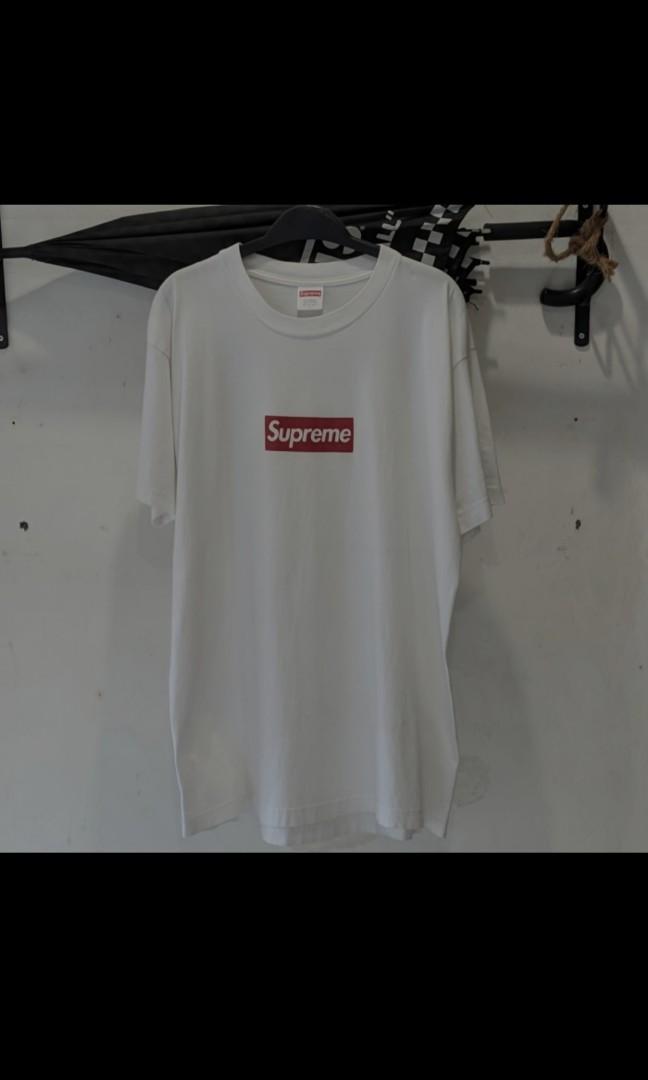 how big is the supreme logo on a shirt