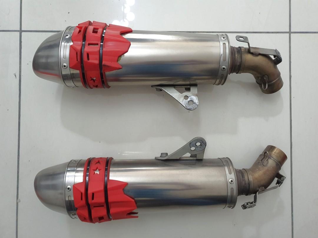 Termignoni Ducati Monster Titanium dual exhaust Motorcycles