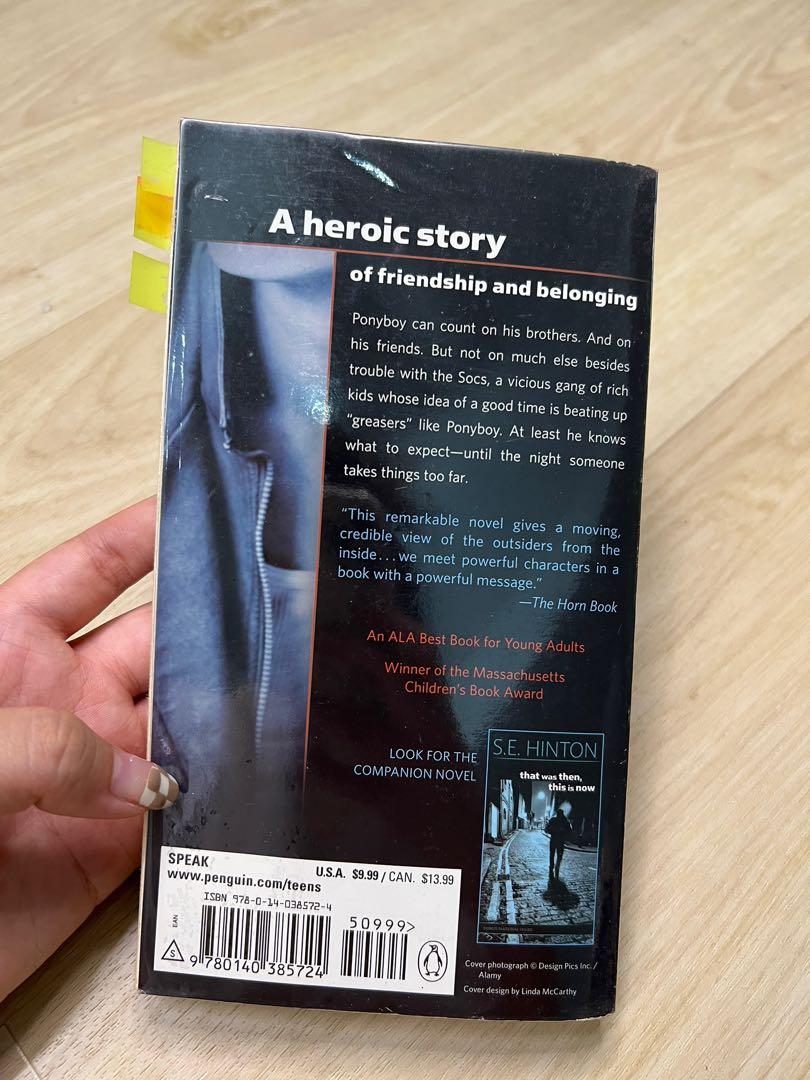 The Outsiders By SE HINTON Secondary Literature Text, Hobbies & Toys ...