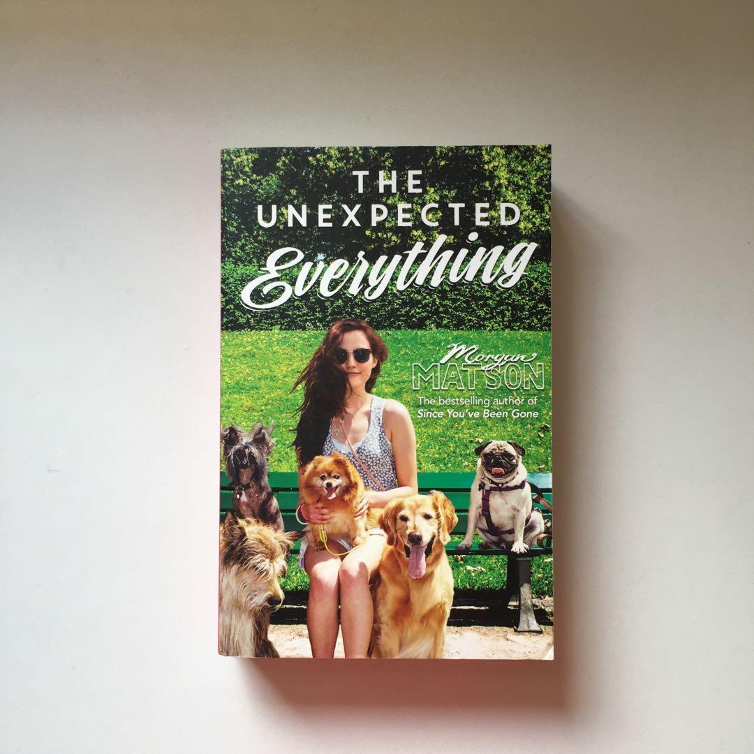 the unexpected everything by morgan matson (Category: Storybooks) located in Quezon City. Submitted by poppy.declutter (Listing ID 1159408551, Image 1). Description: the unexpected everything by morgan matson - 120 payment via gcash/BDO shipping grab, shoppee checkout (pls note no bubble wrap, will pack it in thick manila papers) location: Quezon City.