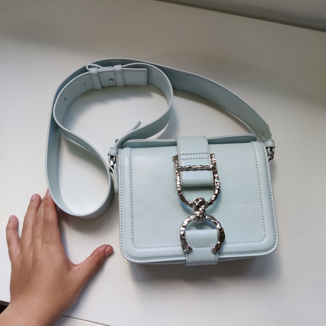 Topshop blue bag top