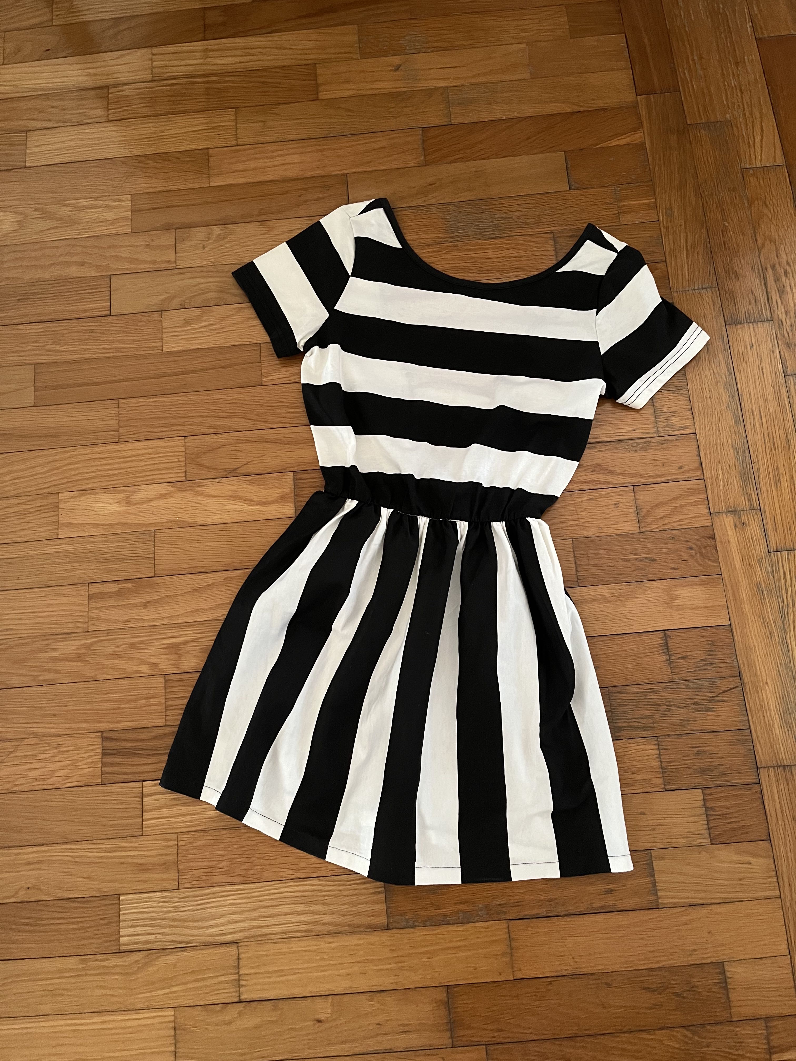 Topshop Monochrome Stripe Dress Women s Fashion Dresses Sets