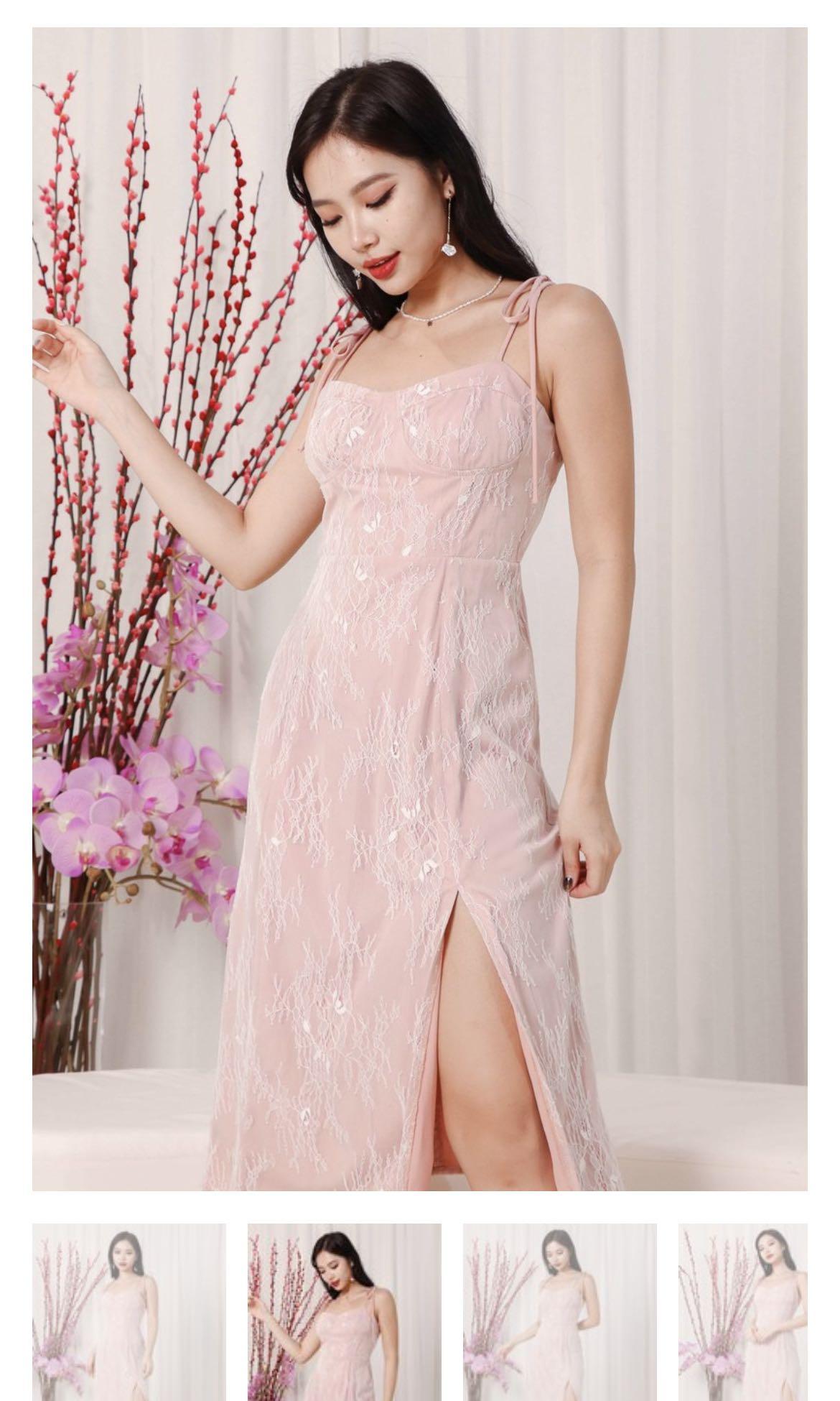Lana lace midi dress cheap