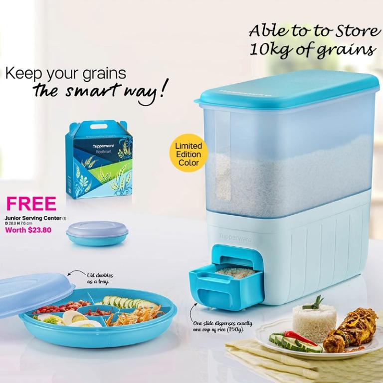 Tupperware Rice Smart 10Kg, Furniture & Home Living, Kitchenware ...