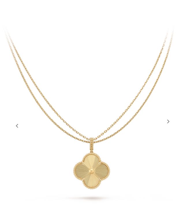 Gold van cleef necklace new arrivals