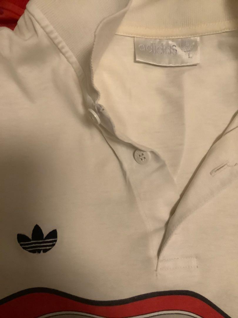 Vintage Adidas Ivan Lendl The Face 80s Tennis Polo T shirt