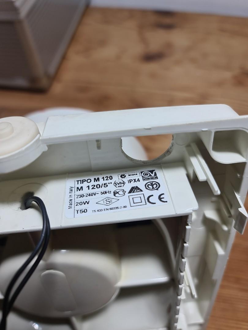 Vortice Extractor Ventilation Fan, Furniture & Home Living, Lighting