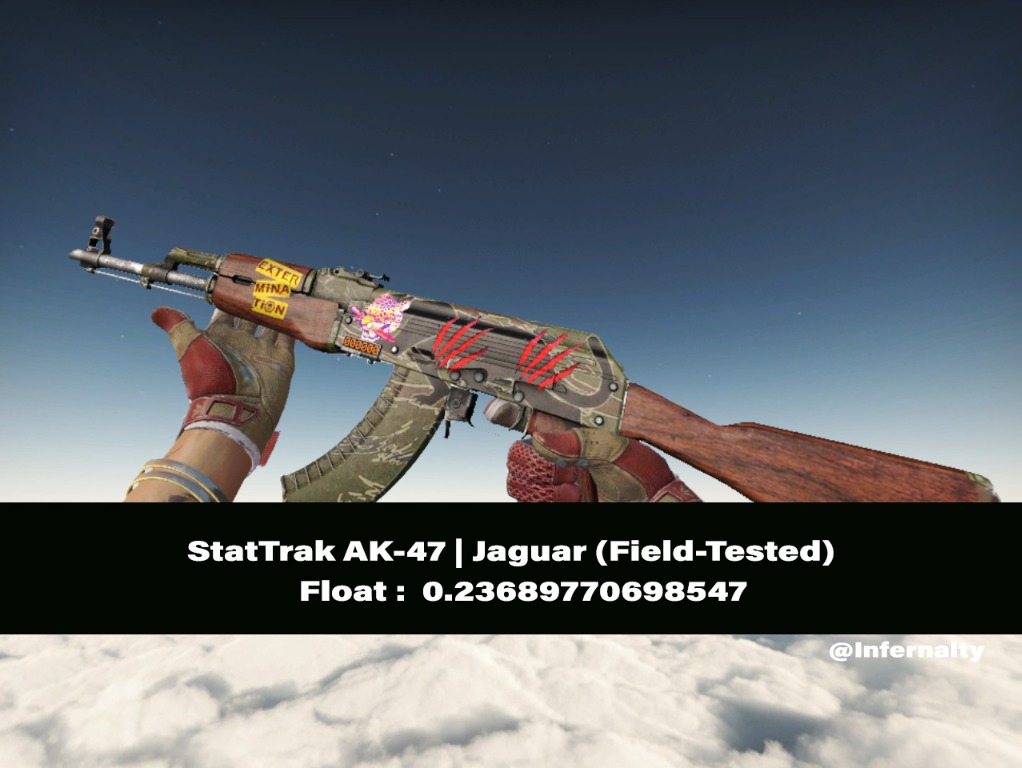 (0.23FV) StatTrak AK47 Jaguar FT CSGO SKINS KNIVES, Video Gaming