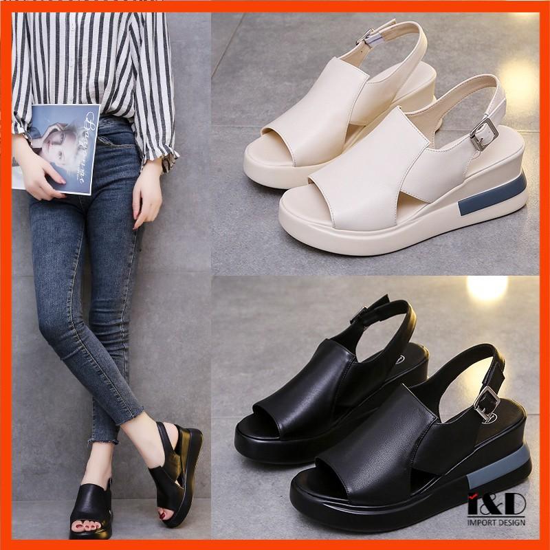 Sandal sale wedges wanita