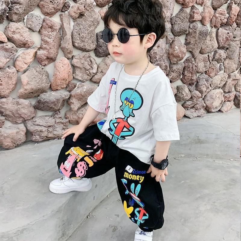 Amazon.com: Xianxian Baby Boy Set Boys Outfits Toddler Sleeve Set Short  Clothes Gentleman T-Shirt+Pants Kids Baby Mutual Baby (Blue, 90) :  Clothing, Shoes & Jewelry