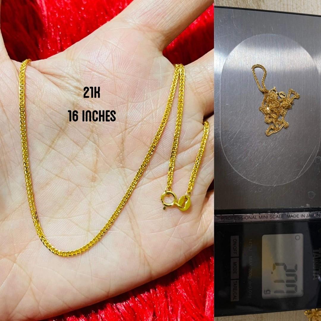 21k Saudi Gold Necklace, Women's Fashion, Jewelry & Organizers, Necklaces  on Carousell