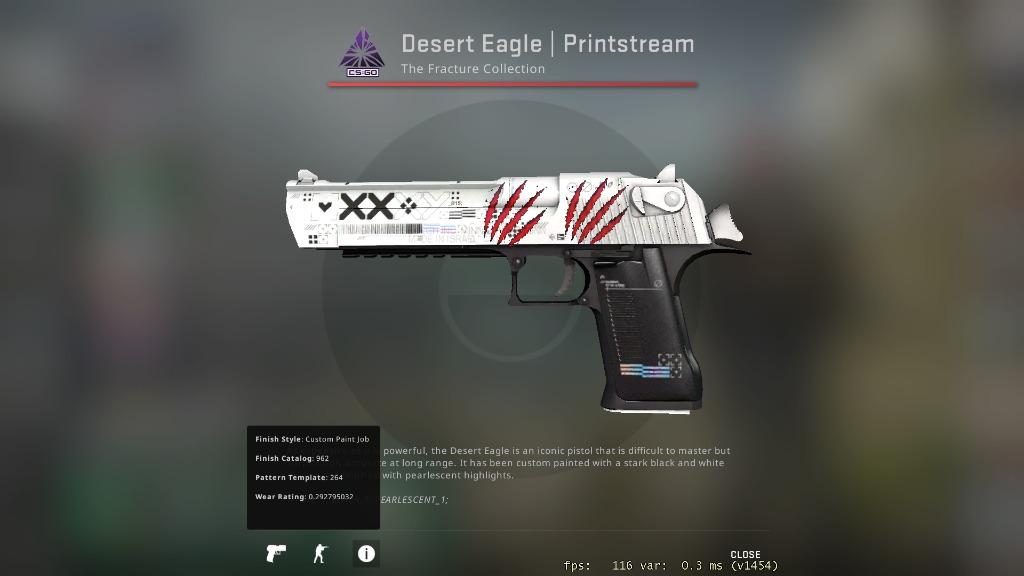 70 Csgo Desert Eagle Printstream FT, Video Gaming, Gaming Accessories, InGame Products on
