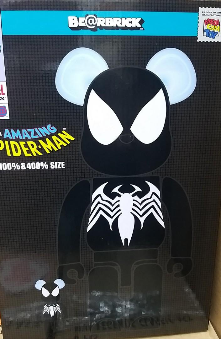 全新🔥旺角店現貨🔥黑蜘蛛Spiderman Black Costume Bearbrick 100% +