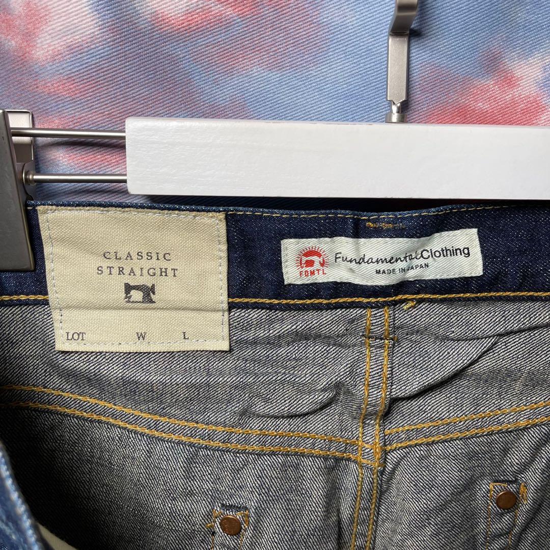 全新FDMTL regular straight washed jeans 洗水牛仔褲日本製扣鈕made