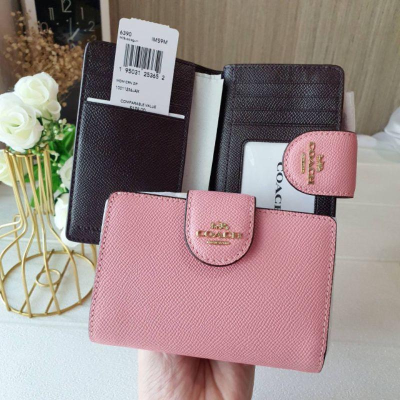 Coach Card Holder pink, Women's Fashion, Bags & Wallets, Wallets & Card  Holders on Carousell