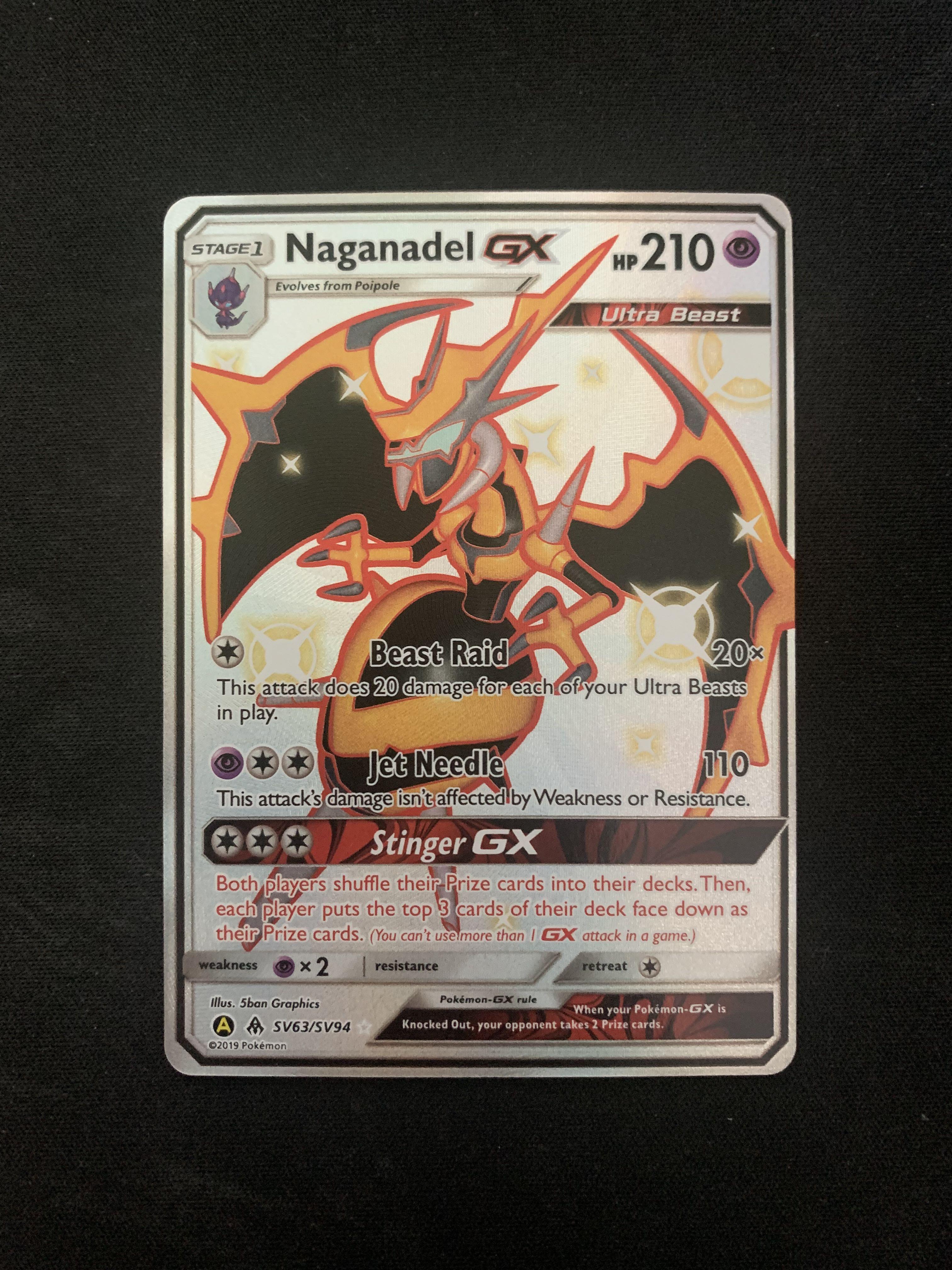 Naganadel GX SV63/SV94 Full Art Shiny Ultra Rare | Pokemon Cards TCG Hidden  Fates