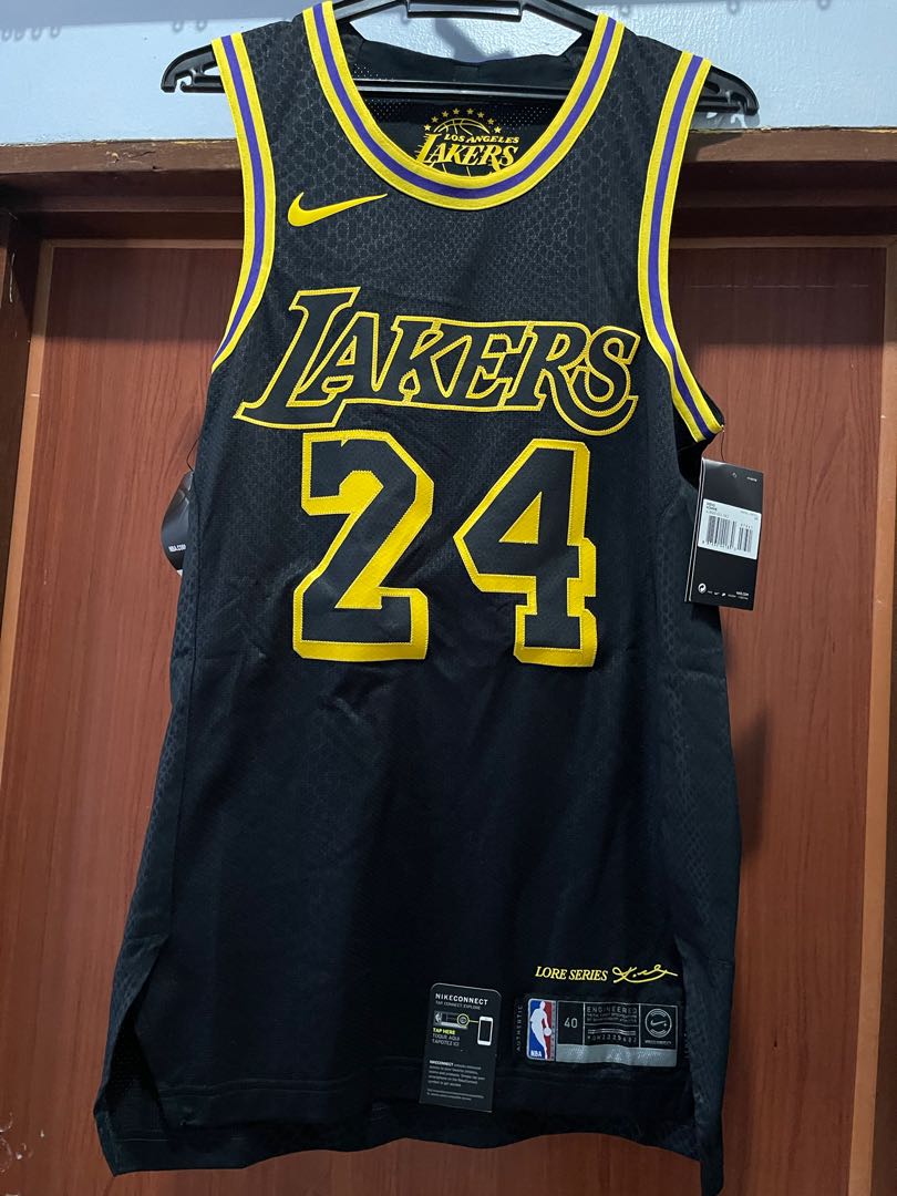 Authenticity Guaranteed Bryant 24 Lakers Jersey Lore series Men s