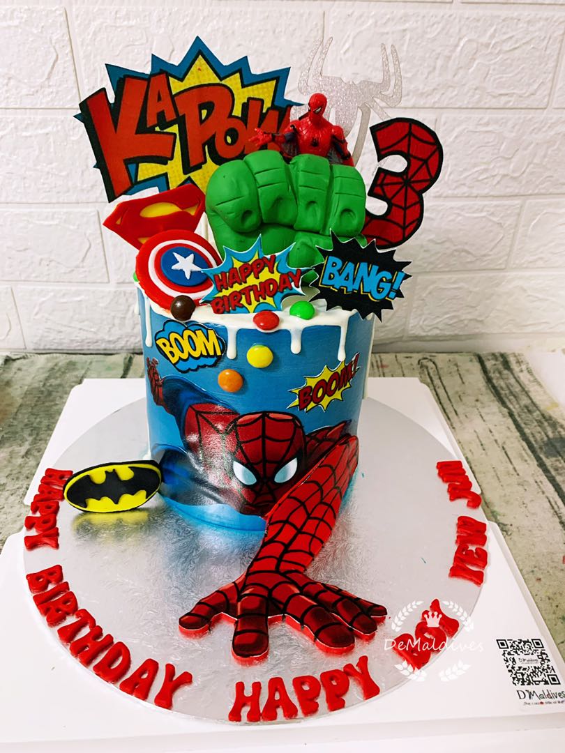 Avengers theme cake!! With the Birthday... - Creamy Creations | Facebook