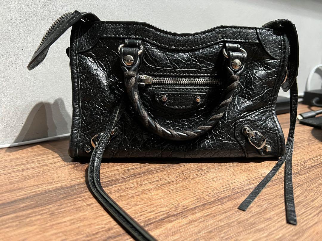 Balenciaga classic silver nano city bag clearance