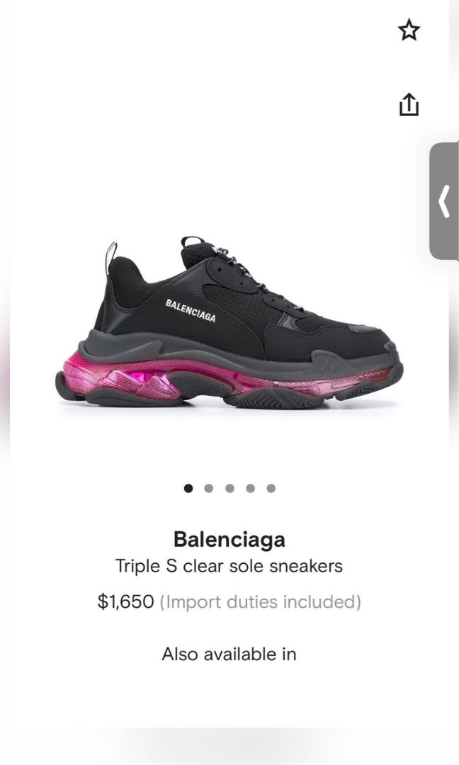 balenciaga triple s white 36