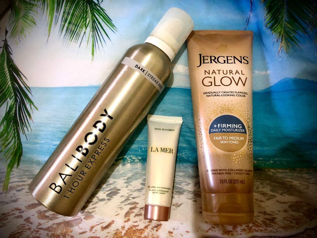 Bali Body - Tanning Express 🏝 🌺 (Category: Face Care) located in Muntinlupa City. Submitted by sunsandandwaves (Listing ID 1159634805, Image 1). Description: Bali Body - 900 🏖 ( half consumed ) Jergens. - 600. 🌊 ( 7/10 consumed ) If bundle - 1,200 instead of - 1,500 Plus Free Lamer sun enhancer ( brand new ).