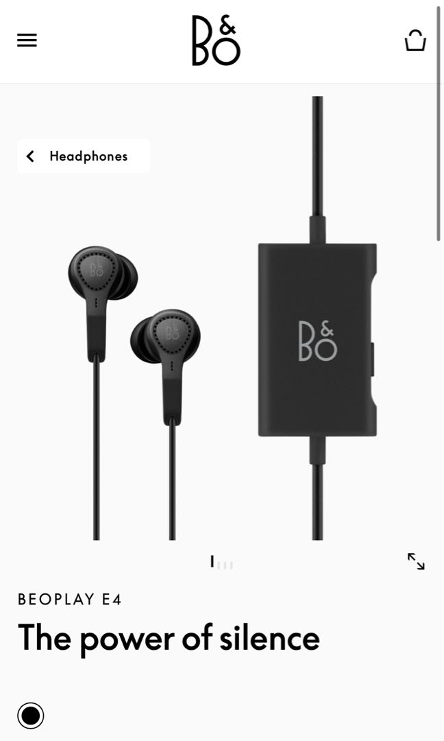 Bang Olufsen B O headphones E4 Audio Headphones Headsets on
