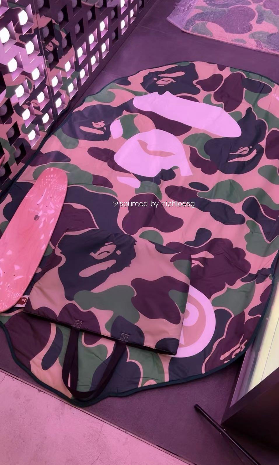 BAPE ABC CAMO APE HEAD PICNIC SEAT, Sports Equipment, Hiking ...