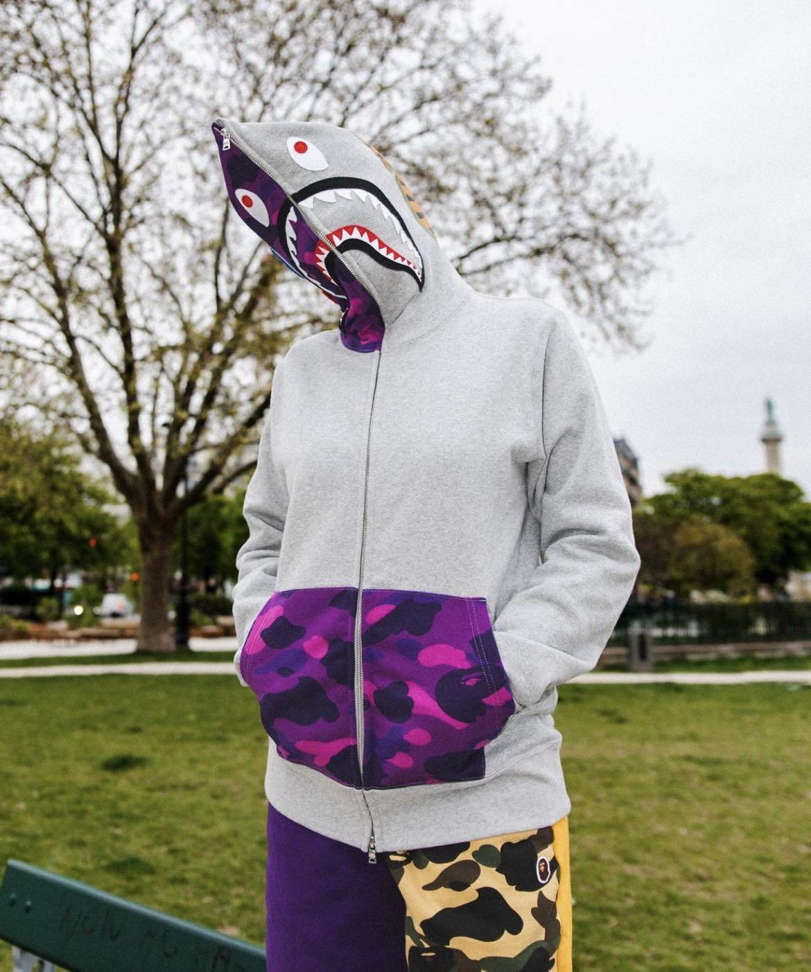 BAPE COLOR CAMO SHARK FULL ZIP HOODIE 