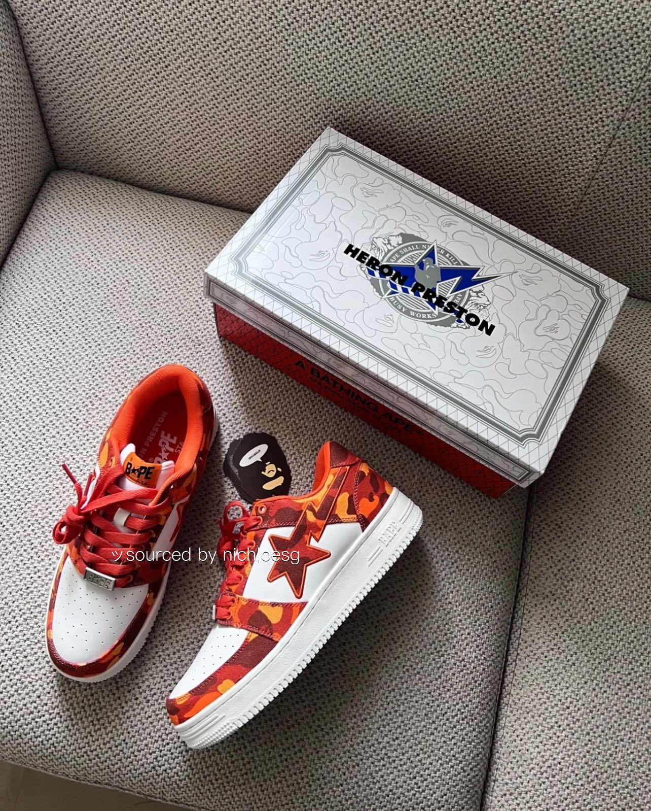 bapesta x heron preston
