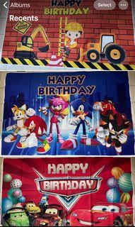 Birthday Backdrops and Banners Take All