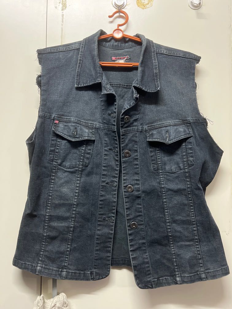 Mens black discount vest jacket