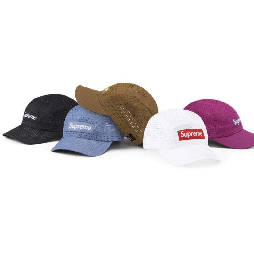 Supreme Camp Cap Perforated Men s Fashion Watches Accessories Caps Hats on Carousell