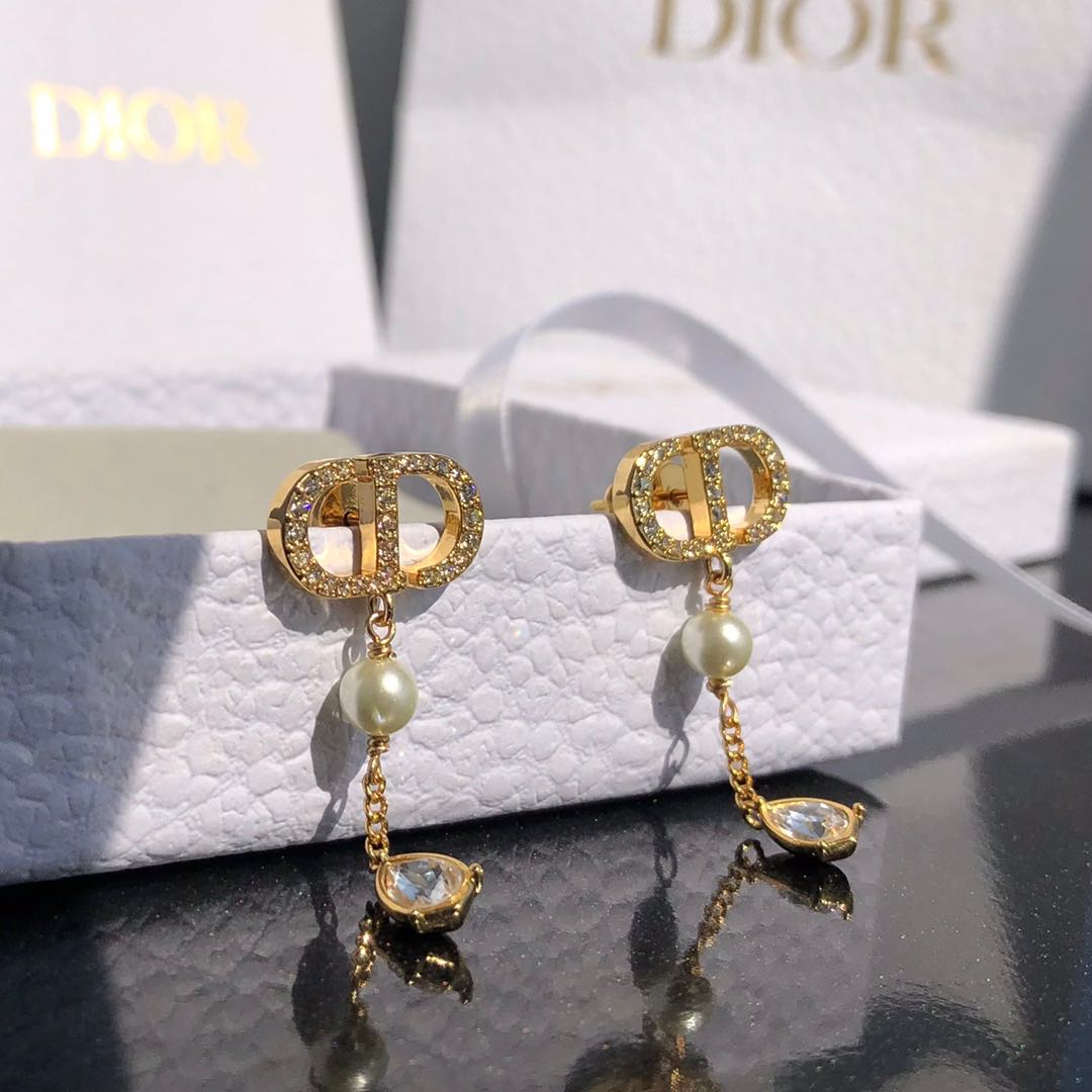 BN Authentic Dior Petit CD Earrings SOLD Women s Fashion