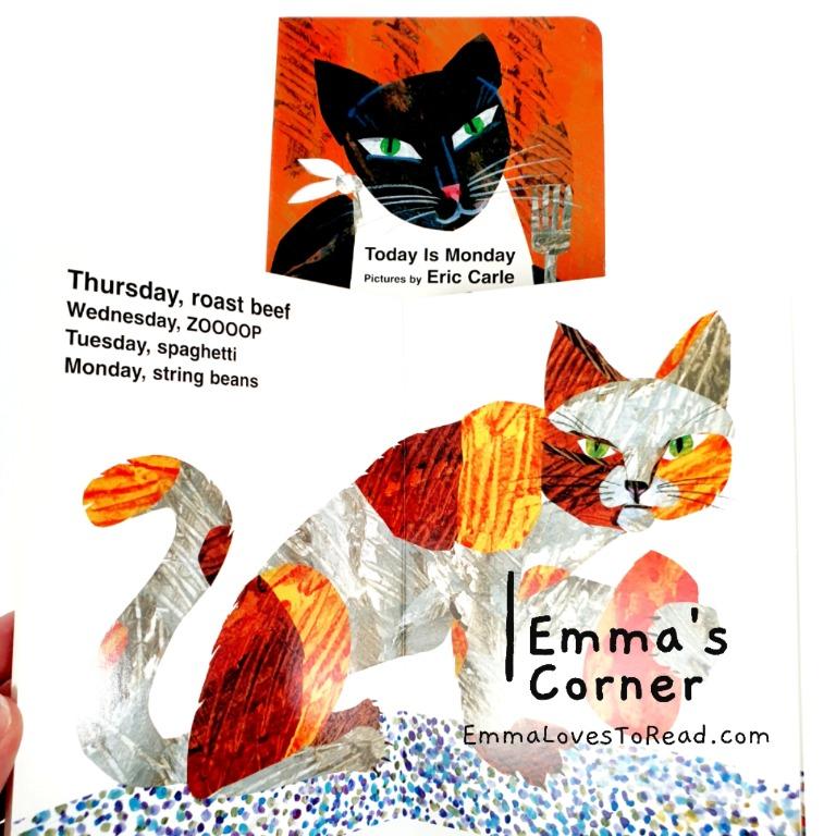  board book today is monday by eric carle hobbies toys books