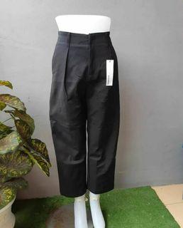 Celana kulot katun hitam