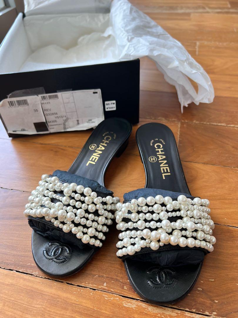 Chanel woman sandals | Womens sandals, Chanel shoes, Cute shoes