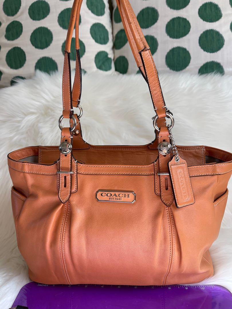 Coach peach cheap bag