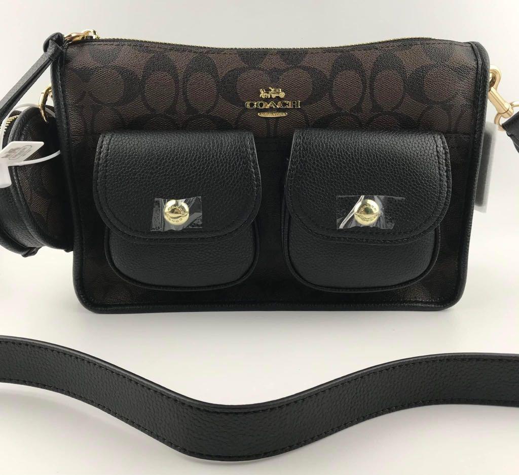 COACH Pennie Crossbody With Coin Case In Signature Canvas & Wallet Set  $596.00