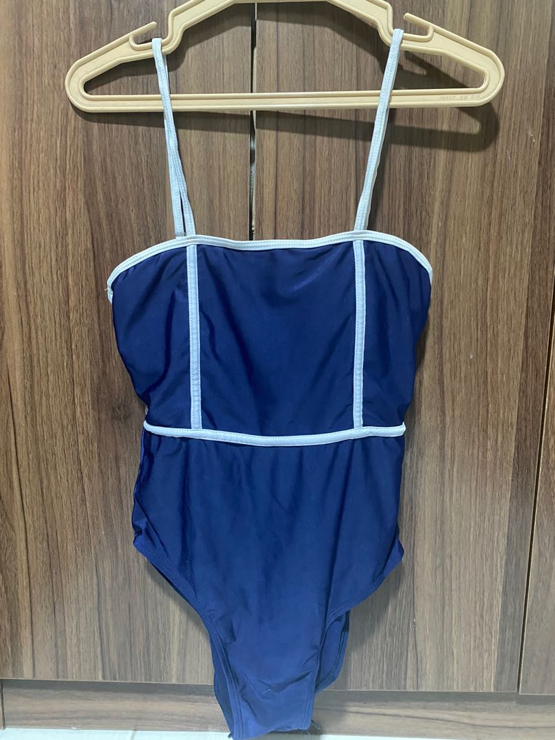 Cocobliss swimsuit 1 piece navy blue, Women's Fashion, Swimwear ...